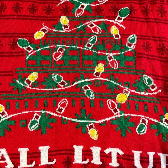 Holiday Christmas Sweater Size Large All Lit Up - Picture 3 of 8